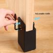 Adjustable Furniture Feet, 4pcs/set, 100mm High, Brown Plywood, 10-37mm - 4