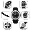 SKMEI 9286 Men's Waterproof Sports Watch - Black/White - 4
