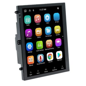 9.7" Vertical Bluetooth Radio Android 13 GPS, 2+32G Memory - 1