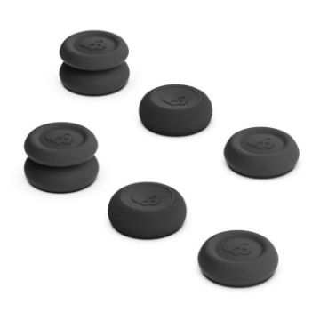 Steam Deck Console Joystick Cap Set, Anti-skid Button (Black) - 1
