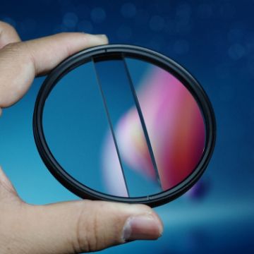 55mm Double Half Moon Foreground Blur Filter for SLR Cameras - 1