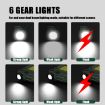 COB Flashlight USB Rechargeable Magnetic Keychain for Camping (Green) - 5