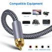 1m Silver Gray Pure Copper RCA Coaxial HIFI Digital Audio Cable - 3