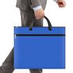 Large-Capacity Waterproof Zipper File Bag, A3 Oxford Cloth (Blue) - 4