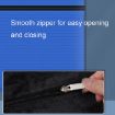Large-Capacity Waterproof Zipper File Bag, A3 Oxford Cloth (Blue) - 5