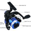 YUMOSHI JL200 Spinning Reel With Line - Electroplated Silver - 2