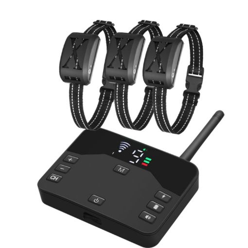 2-In-1 Electric Dog Fence & Remote Collar Vibration & Shock (Black) - 1