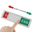 Black Wood Grain Double-Sided Clean Dirty Dishwasher Magnet Sign - 4