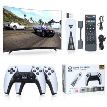 U10 4K Retro Console: 64G, 10,000+ Games, Wireless Controller - 1