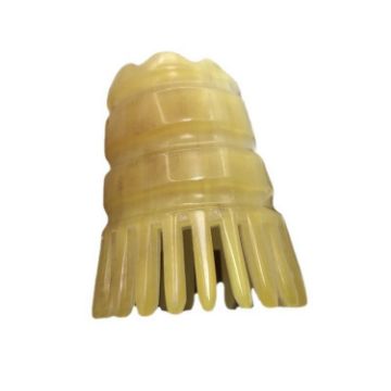 Cylindrical Horn Comb Shampoo Brush, Random Color Delivery - 1