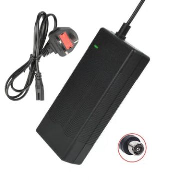 42V 2A Smart Charger for 36V Lithium Battery, UK Plug, Lotus Head - 1
