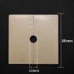 Gold 1.2cm Square Hole Decoration Cover Wall Hole Plug - 2