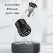 KIA KN Car Tire Valve Cap Set, 12pcs Metal Silver - 5