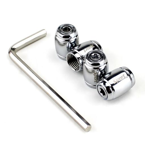 Silver Automobile Valve Core Cap Anti-deflation Tire Decoration - 1