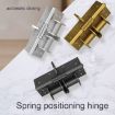4" Multifunctional Automatic Door Closer Hinge, Color Steel Gold - 2