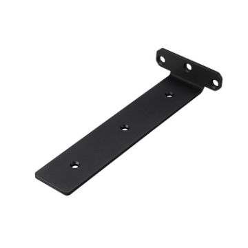 Triangular Bracket Bookshelf Partition, 5mm Thick, 150mm Black - 1