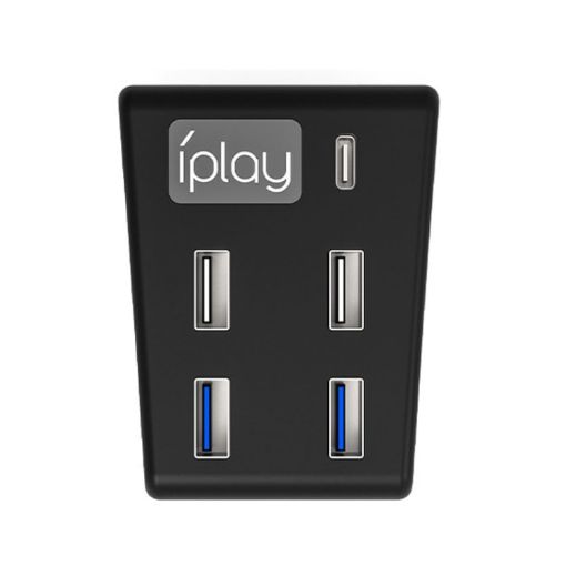 iplay HBP-308 PS5 5 in 1 USB3.0 HUB Extender (Black) - 1