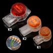 K2 100pcs Waterproof Network Cable & Telephone Line Connectors - 2