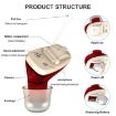 Invisible In-Ear Hearing Aid Amplifier for Elderly (Blue Left Ear) - 4