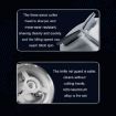 KONKA Portable Waterproof Razor for Men, Black + Extra Knife Head - 4