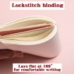 A5 Light Purple PU Leather Business Notebook - 96 Sheets - 6