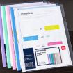Deli 5538 A4 File Folders, 10pcs, Transparent Cover, Random Colors - 2