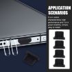 Black Silicone Micro USB Charging Port Dust Plug for Cell Phones - 4