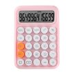 Pink 12-Digit Mechanical Keyboard Calculator for Office & Exams - 1