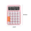 Pink 12-Digit Mechanical Keyboard Calculator for Office & Exams - 3