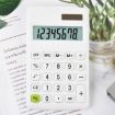 Candy Colored 8-digit Multifunctional Mini Solar Calculator - Pure White - 1