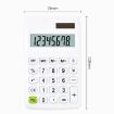 Candy Colored 8-digit Multifunctional Mini Solar Calculator - Pure White - 3