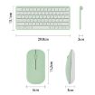 B087 2.4G Wireless Bluetooth Keyboard Mouse Set - Green Style - 3