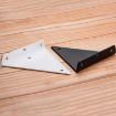 Invisible Load Bearing Triangle Wall Shelf Bracket, 170x130mm, Black - 2