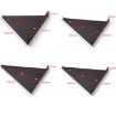 Invisible Load Bearing Triangle Wall Shelf Bracket, 170x130mm, Black - 3