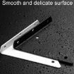 Invisible Load Bearing Triangle Wall Shelf Bracket, 170x130mm, Black - 5