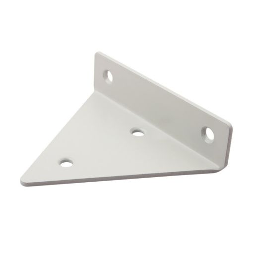 Triangle Wall Shelf Bracket with Screws, 140x130mm White - 1