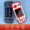 A12 3.0" HD Retro Handheld Game Console, 666 Games, Double Red Blue - 3