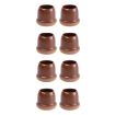 Round Table & Chair Leg Covers - 8pcs Set, Light Brown, 1 Inch Medium - 1