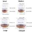 Round Table & Chair Leg Covers - 8pcs Set, Light Brown, 1 Inch Medium - 2