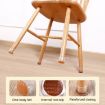 Round Table & Chair Leg Covers - 8pcs Set, Light Brown, 1 Inch Medium - 5