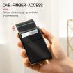 Slim Pop Up RFID Blocking Metal Wallet & Card Holder (Black) - 4