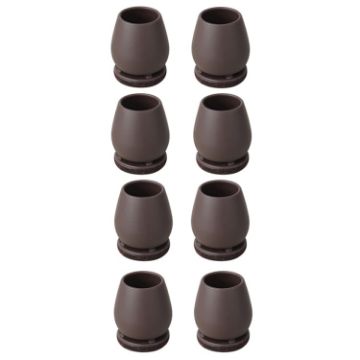 8pcs Set 0.75" 15 Tilt Chair Feet Shock-Absorb Protective Covers - 1