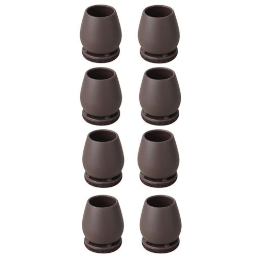 8pcs Set 0.75" 15 Tilt Chair Feet Shock-Absorb Protective Covers - 1