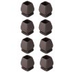 15 Degree Tilt Table & Chair Feet Covers, 1 inch, 8pcs Set (Square) - 1