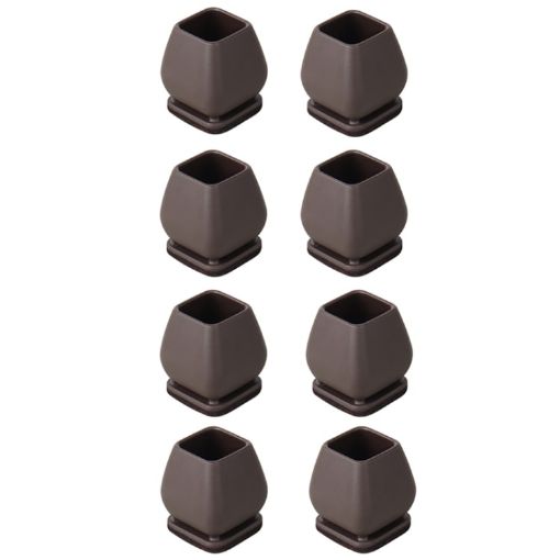 15 Degree Tilt Table & Chair Feet Covers, 1 inch, 8pcs Set (Square) - 1