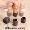 15 Degree Tilt Table & Chair Feet Covers, 1 inch, 8pcs Set (Square) - 5