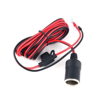 1m Cable Car Cigarette Lighter Female Socket with 20A Fuse - 1