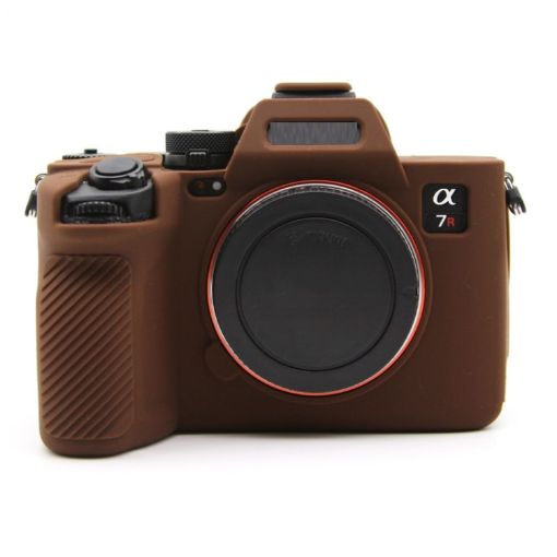 Sony A7RV Mirrorless Camera Silicone Case, Coffee Color - 1