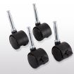 2" Swivel Furniture Casters for Chair, Crib, Sofa - 10pcs, No Brake - 2