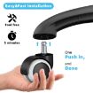 2" Gray Plunger Swivel Casters 11x22mm Chair Replacement Wheels - 5
